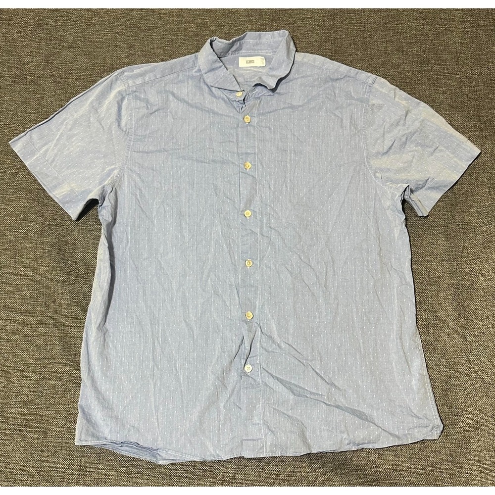 Closed Men's Polka Dot Light Blue Short Sleeve‎ Shirt